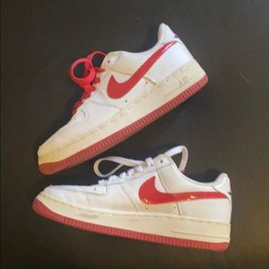 Nike AF1 special edition with roses Sz 6.5